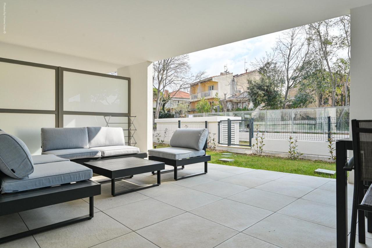 T3 Neuf - C13 - Jardin-Terrasse Et Piscine - Acces Direct Plages Et Centre Village Saint-Cyr-sur-Mer Zewnętrze zdjęcie